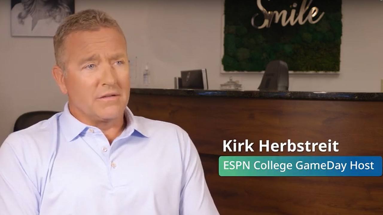 Kirk Herbstreit talking about his experience at Tzagournis Dental